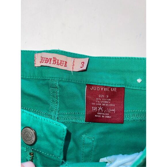 JUDY‎ BLUE Jeans~Womens 3 Green~High Waist~Skinny Fit~Stretch - Picture 5 of 7